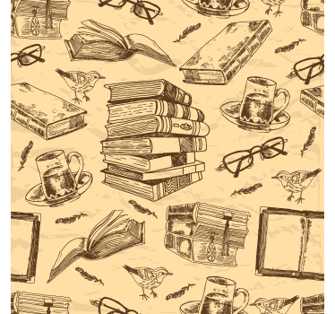 Old Library Best office wallpaper - TenStickers