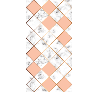 Ceramic Marble Pink Tile Stone effect wallpaper - TenStickers