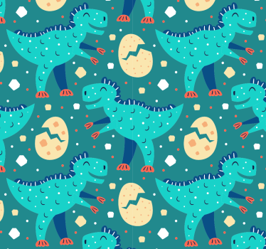 Green dinosaurs T-rex hands up  Kids Wallpaper - TenStickers