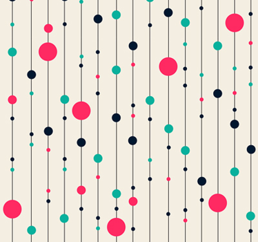 Fun polka dot wallpaper - TenStickers