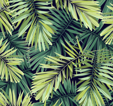 green huge leaves Nature Wallpaper - TenStickers