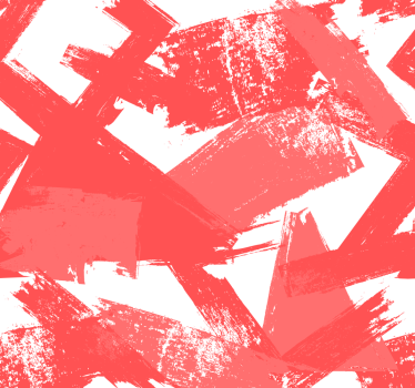 modern paint brushes red Wallpaper paintings - TenStickers