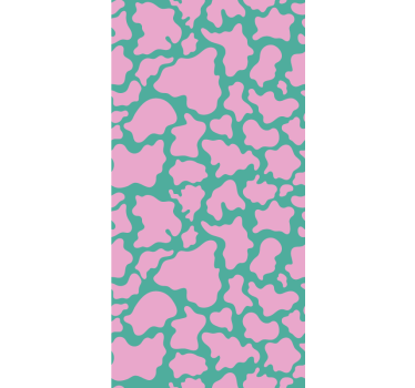 Colourful pink cow print Cool abstract wallpaper - TenStickers