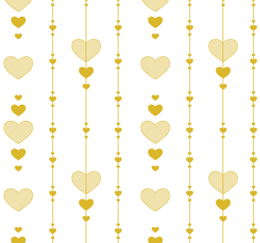 Heart of Gold Bedroom Wallpaper - TenStickers