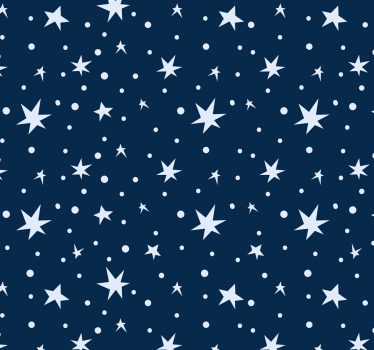 Stars on navy blue Wallpaper - TenStickers