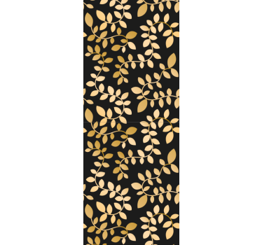 Leafy Elegance leaf wallpaper - TenStickers