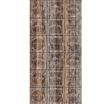 Wood with vintage effect kitchen vinyl wallpaper - TenStickers