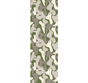 Green and grey camouflage Bedroom Wallpaper - TenStickers