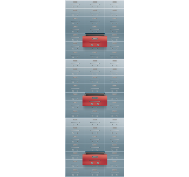 Commercial Lockers industrial wallpaper - TenStickers