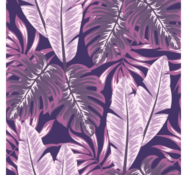 Purple maranta Nature Wallpaper - TenStickers