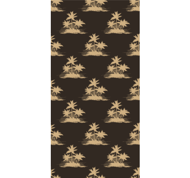 Palm Motif tree wallpaper - TenStickers
