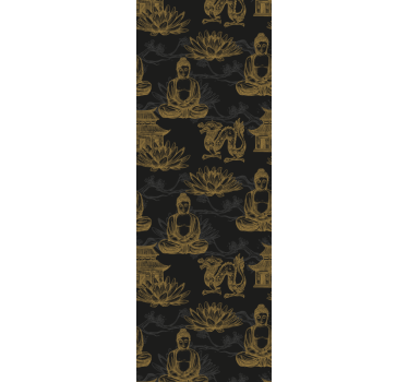 Buddhist Iconography master bedroom wallpaper - TenStickers