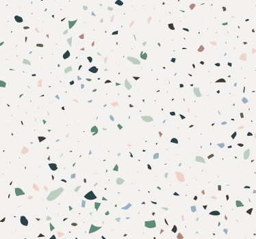 White terrazo stone effect wallpaper - TenStickers