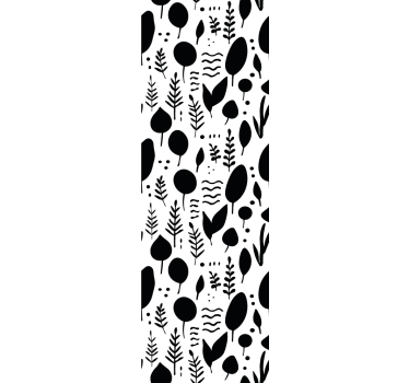 Black and white nature related images Modern Wallpaper - TenStickers