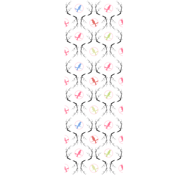 Master bedroom wallpaper peaceful branches - TenStickers