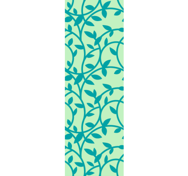 Leafy Pattern leaf wallpaper - TenStickers