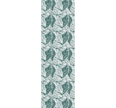 Green bedroom motif leaf wallpaper - TenStickers