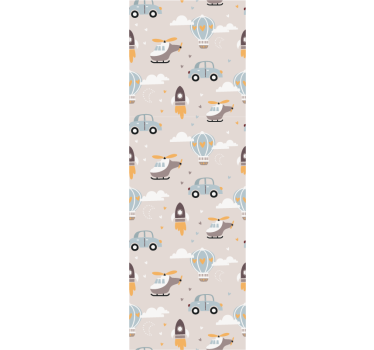 Cute design illustration for kids Contemporary Wallpaper - TenStickers