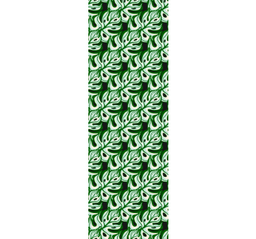 Leafy Green Motif leaf wallpaper - TenStickers