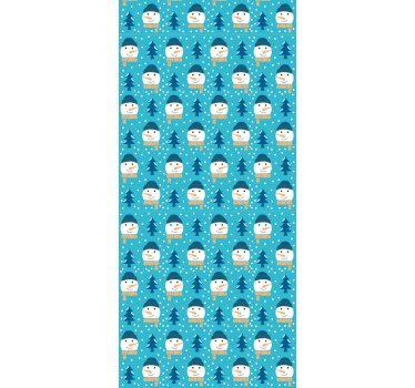 Nordic Snowscape scandinavian wallpaper - TenStickers