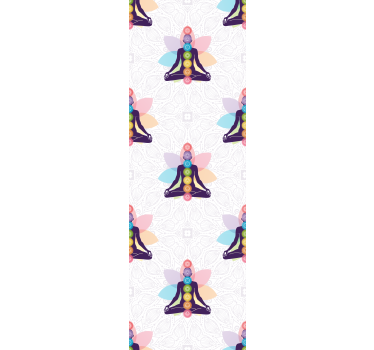 The Seven Chakra's Symbols Cool abstract wallpaper - TenStickers