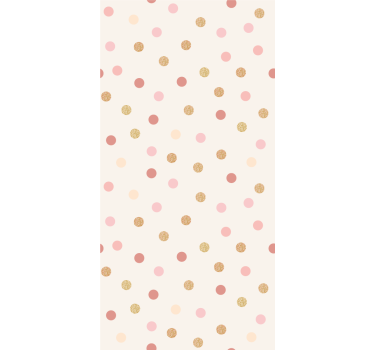 Beige spot pattern nursery wallpaper - TenStickers