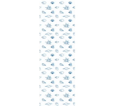Nautical Sketch Motif fish wallpaper - TenStickers