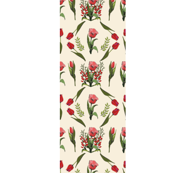 Flower bunch composition master bedroom wallpaper - TenStickers