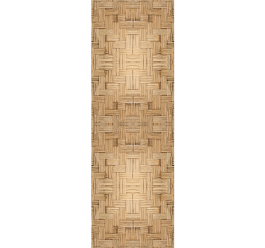Woven wood effect wallpaper - TenStickers
