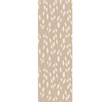 Leaf wallpaper with a beige delicate pattern - TenStickers