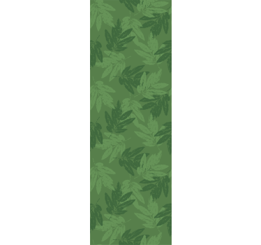 Green leaves simple pattern leaves wallpaper - TenStickers