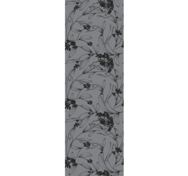 Grey botanical highlights master bedroom wallpaper - TenStickers
