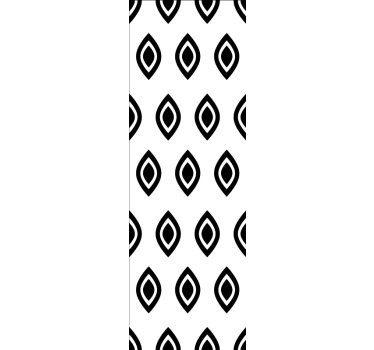 Geometric pattern black and white shapes Square Pattern Wallpaper - TenStickers