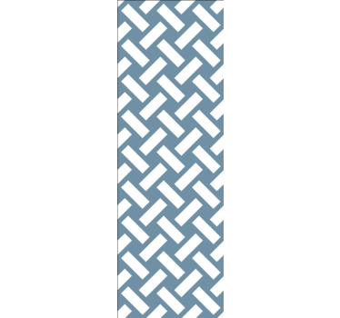 Geometric blue squared pattern vinyl wallpaper - TenStickers