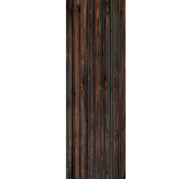 Elegant dark brown panels wood effect wallpaper - TenStickers