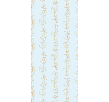 Delicate plant stripes wallpaper - TenStickers