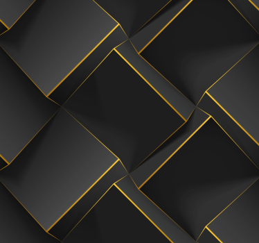 Geometric Black Patterns 3d wallpaper - TenStickers