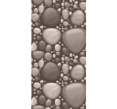 Stones with curved effect stone effect wallpaper - TenStickers