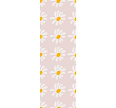 "Boho style" flowers illustration Kids Wallpaper - TenStickers