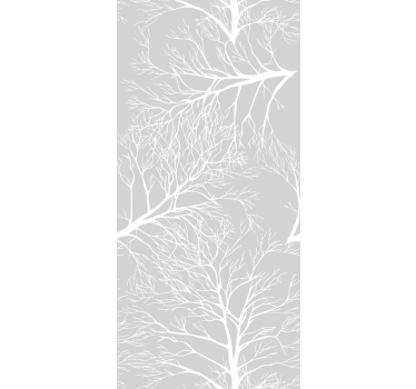 Grey branch pattern tree wallpaper - TenStickers