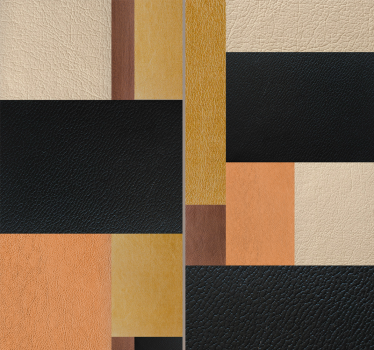 Wallpaper Leather mosaic - TenStickers