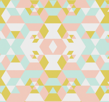 Patchwork Abstract Wallpaper - TenStickers