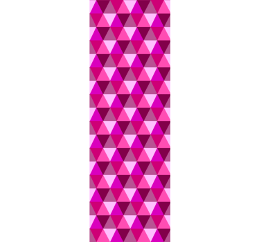 Fuchsia Geometric Pink wallpaper - TenStickers