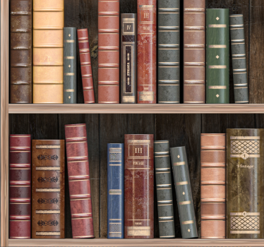 Library books Office Wallpaper for wall - TenStickers