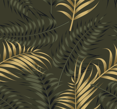 South Beach palm headboard wallpaper - TenStickers