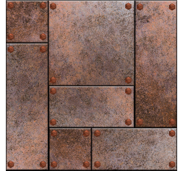 metal plates Teens wallpaper - TenStickers