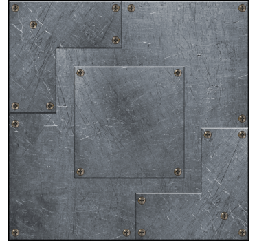 Steel plates teen bedroom wallpaper - TenStickers