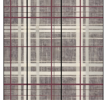 Stone effect Scotthish pattern square wallpaper - TenStickers