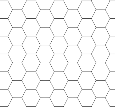 Honeycomb Pattern geometric wallpaper - TenStickers