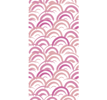 Curved Line Art geometric wallpaper - TenStickers